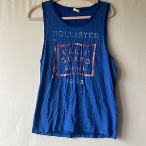 Hollister blue tank top
